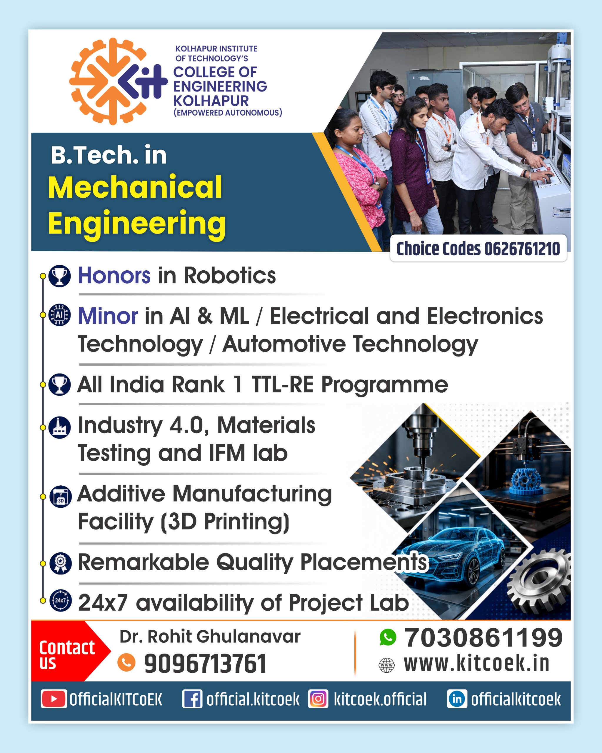 Best Mechanical Engineering College in Kolhapur| BTech Mechanical ...